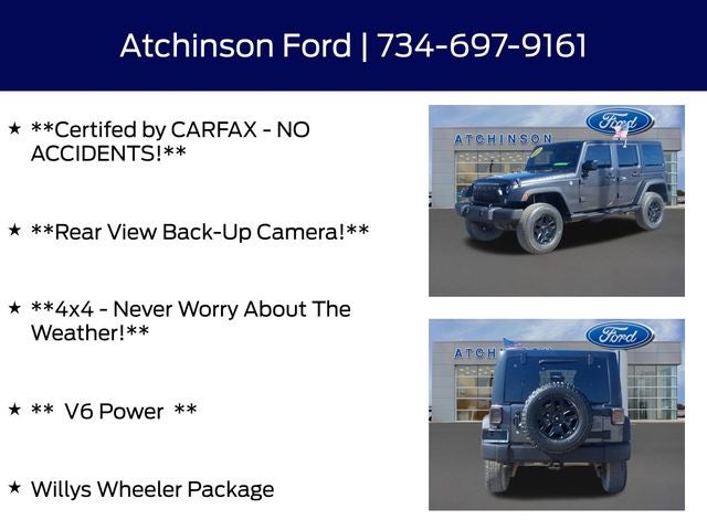 2016 Jeep Wrangler Unlimited Willys