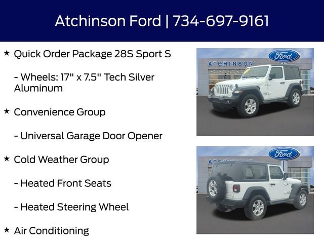 2018 Jeep Wrangler Sport S