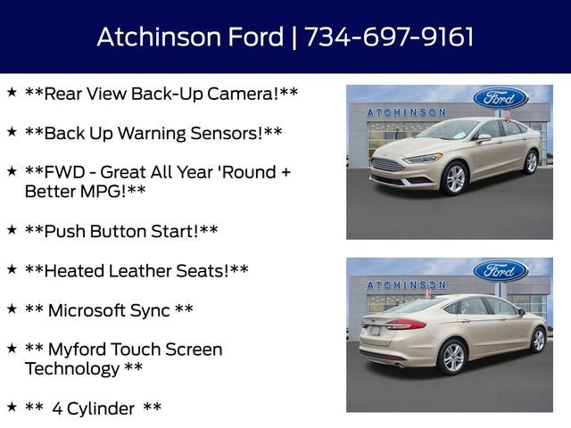2018 Ford Fusion Hybrid SE