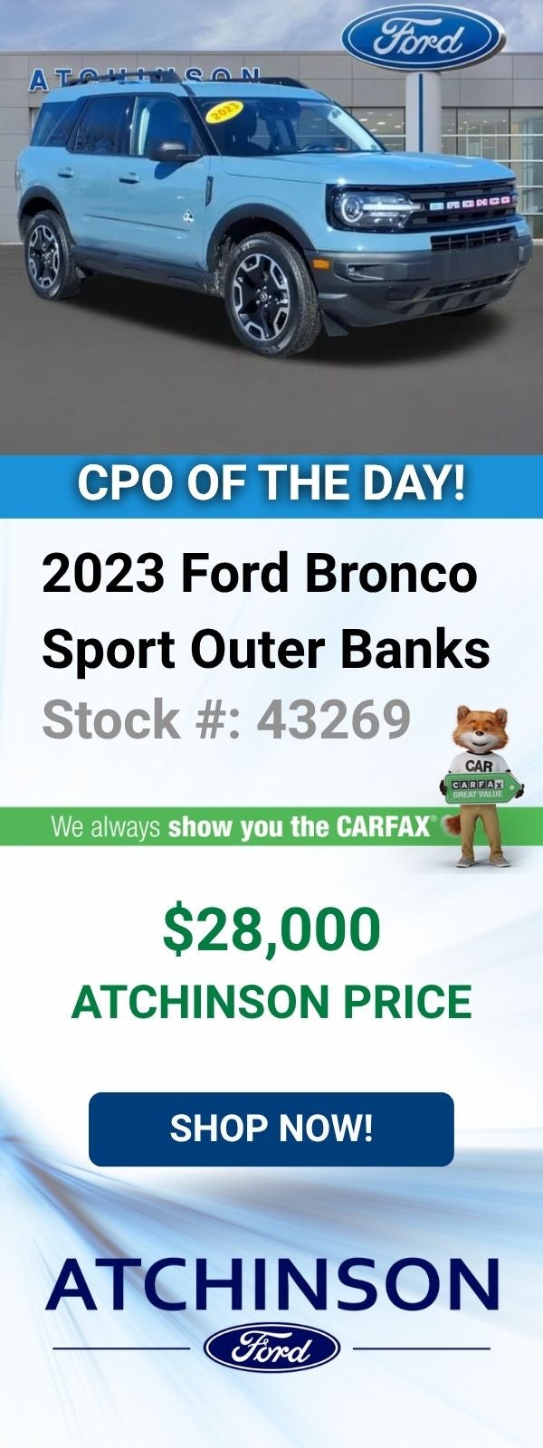 2023 Ford Bronco SportOuter Banks