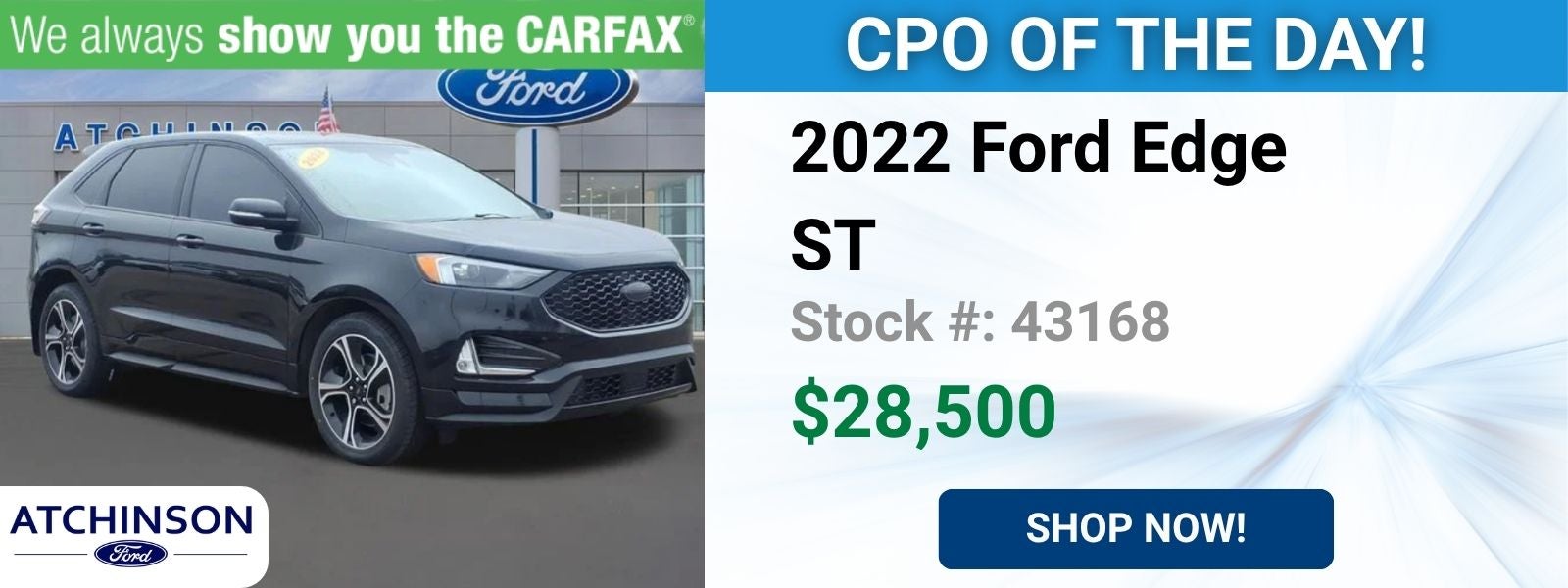2022 Ford Edge ST Stock #: 43168